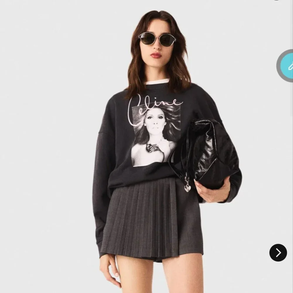 Maje Celine Dion 100% Cotton sweatshirt M - Picture 6 of 9